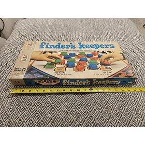Vintage 1969 Finders Keepers Board Game- Milton Bradley- Incomplete